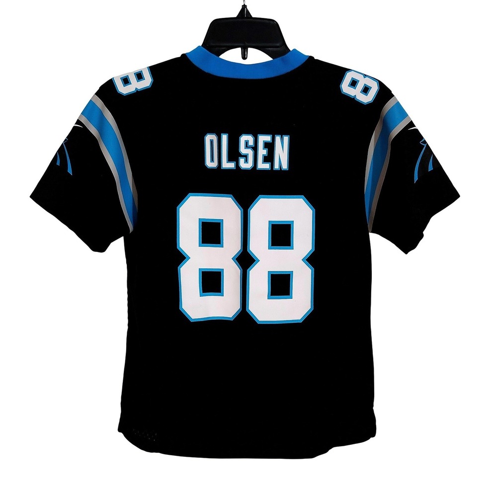 Nike On Field Carolina Panthers Greg Olsen 88 Youth Medium 10/12 NFL Jersey